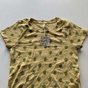 Kate Quinn Organics Women Thin Rib Moss Cactus Womens Basic Tee M Medium